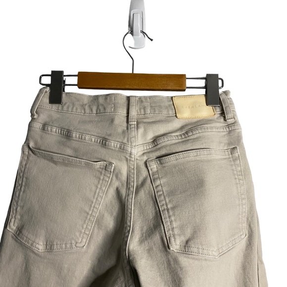 Everlane Women's Tan The Way High Frayed Hem Denim Jeans - Picture 6 of 7